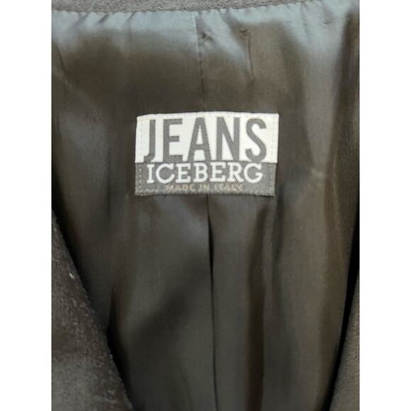 Vintage Jeans Iceberg Women's Blazer (Size 42) and Skirt (Size 40) Suit, Black. - Picture 5 of 11